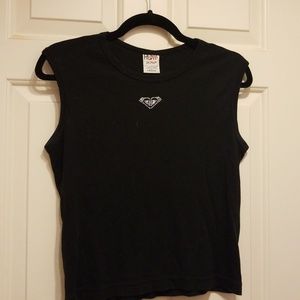 Roxy tank with sequin diamond logo